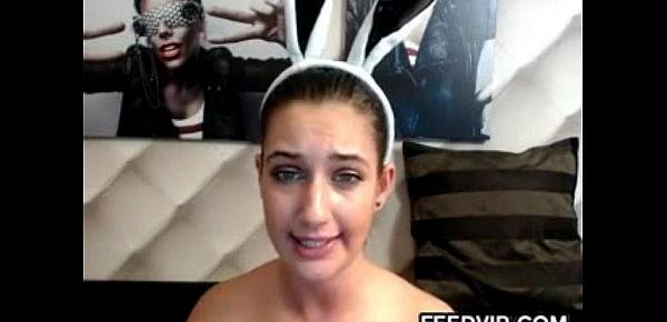  Busty Cam Girl With Rabbit Ears